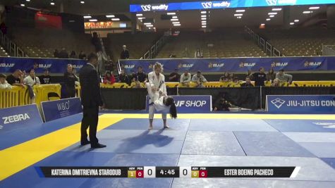 Ester Boeing Pacheco vs Katerina Dmitrievna Starodub 2026 Pan Jiu Jitsu IBJJF Championship