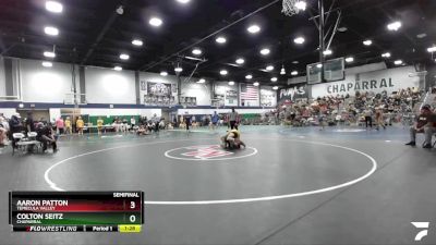 150 lbs Semifinal - Colton Seitz, Chaparral vs Aaron Patton, Temecula Valley