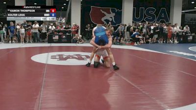 71 kg Cons. Rd Of 64 - Kamon Thompson, Sanderson Wrestling Academy vs Kolter Legg, North Montana Wrestling Club