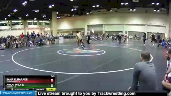 145 lbs Round 5 (10 Team) - Jana Elharake, Griffin Fang vs Avani Wilkie ...