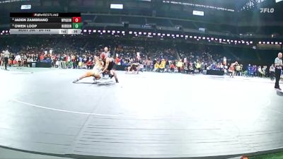 D4-165 lbs Cons. Round 2 - Owen Loop, Hudson vs Jaden Zambrano, White Pigeon
