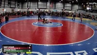 95 lbs Round 4 (6 Team) - Griff McNair, CAPITAL CITY WRESTLING CLUB vs Spencer Foutz, GREAT BRIDGE WRESTLING CLUB - GREEN