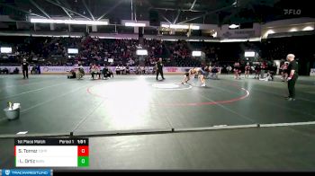 105 lbs 1st Place Match - Lilia Ortiz, Burlington-Edison (Girls) vs Sophia Torrez, Toppenish (Girls)