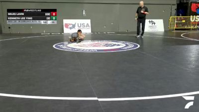 Intermediate Boys - 63 lbs Champ. Round 2 - Miles Lavin, USA Gold Wrestling Club vs Kenneth Lee Ying, Legacy Wrestling Center