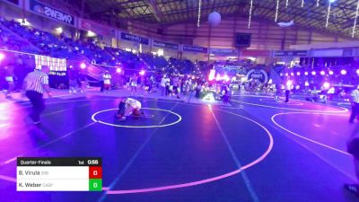 145 lbs Quarterfinal - Bridget Virula, 208 Badgers vs Kaylee Weber, Casper WC