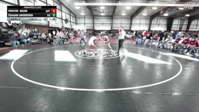 150 lbs Round 3 (8 Team) - Trevor Mann, North Sanpete vs Teagan Andersen, Juab B