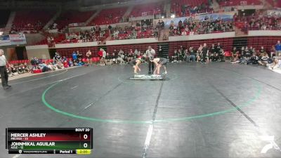 157 lbs 2nd Wrestleback And Semi-finals(16 Team) - Johnmikal Aguilar, Azle vs Mercer Ashley, Melissa