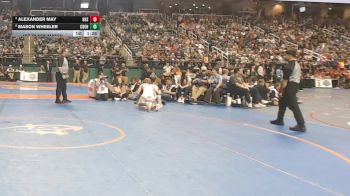 3A 150 lbs 1st Place Match - Mason Wheeler, Charles D. Owen High School vs Alexander May, Hendersonville High School