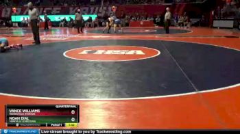 1 lbs Quarterfinal - Noah Dial, Yorkville (Christian) vs Vance Williams, Woodstock (Marian)