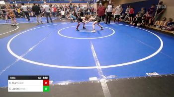 73 lbs Rr Rnd 2 - Kaiden Burt, Wagoner Takedown Club vs Cole Jones, Springdale Youth Wrestling