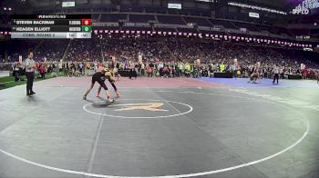 D1-120 lbs Cons. Round 2 - Keagen Elliott, Rockford HS vs Steven Backman, Flushing HS