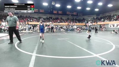 64 lbs Rr Rnd 2 - David Crocket, Tecumseh Youth Wrestling vs Cato Varela, Chickasha Wrestling