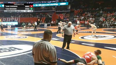 3A 175 lbs Quarterfinal - Van Grasser, Chicago (St. Patrick) vs Sam Cushman, Barrington