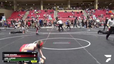 82 lbs Semifinal - Hank Golden, Greater Heights Wrestling vs Link Luedke, NE CO ELITE