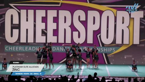 Platinum Elite Allstars - Zinc [2023 L1 Youth - D2 - Small - B] 2023 CHEERSPORT National All Star Cheerleading Championship