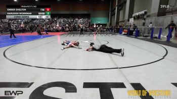 50 lbs Consolation - Ember Shelton, Team Tulsa Wrestling Club vs Harleigh Workman, Fallon Outlaws Wrestling Club