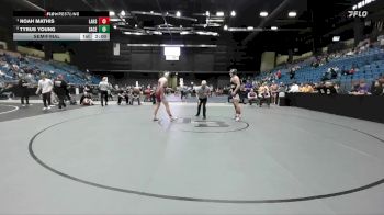 215 lbs Semifinal - Noah Mathis, Lansing HS vs Tyrus Young, Salina-Central