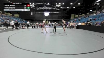 215 lbs Semifinal - Noah Mathis, Lansing HS vs Tyrus Young, Salina-Central