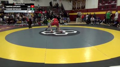 157 lbs Cons. Round 6 - Parker Reynolds, Brownsburg vs Griffin Laplante, St Francis