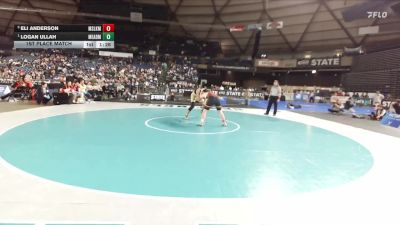 Boys 4A 215 lbs 1st Place Match - Logan Ullah, Mead vs Eli Anderson, Moses Lake