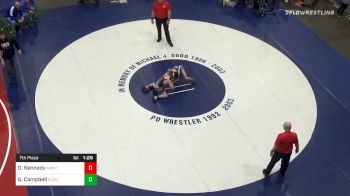 107 lbs 7th Place - David Kennedy, Montoursville vs George Campbell, Glendale