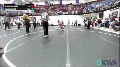 105 lbs Semifinal - Maddox Torres, Lexington Wrestling Club vs Caden Lester, Choctaw Ironman
