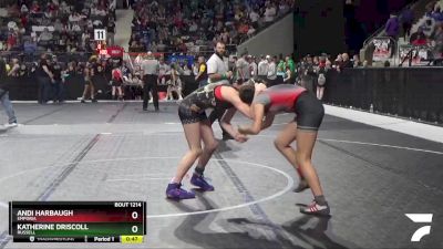 110 lbs Quarterfinal - Katherine Driscoll, Russell vs Andi Harbaugh, Emporia