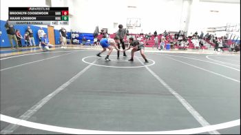 130-140 lbs Consolation - Tanner Bryson, Division Bell Wrestling vs Brooklyn Coosewoon, Darko Valley Wolf Pack