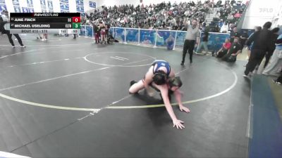 170 lbs Cons. Round 2 - Michael Uselding, El Toro vs June Finch, San Clemente