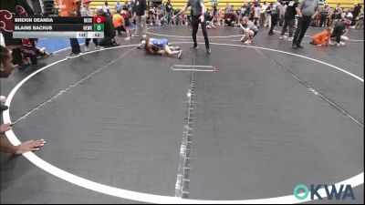 67 lbs Quarterfinal - Brekin DeAnda, Huskey Wrestling Club vs Blaine Backus, Newkirk Takedown Club