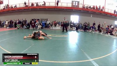 75 lbs Quarterfinal - Easton Sanderson, The Fort Hammers Wrestling vs Wyatt Melchi, Garrett Wrestling Club