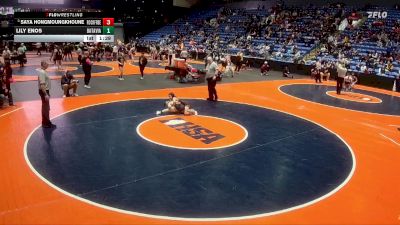 100 lbs Quarterfinal - Saya Hongmoungkhoune, Rockford (East) vs Lily Enos, Batavia