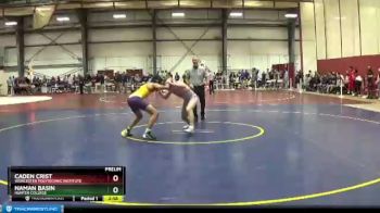 149 lbs Prelim - Naman Basin, Hunter College vs Caden Crist, Worcester Polytechnic Institute