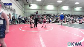 46 lbs Quarterfinal - Noah Allison, Pocola Youth Wrestling vs Kiran Brown, Brushy Wrestling Club