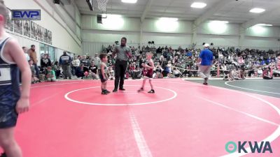 46 lbs Quarterfinal - Noah Allison, Pocola Youth Wrestling vs Kiran Brown, Brushy Wrestling Club