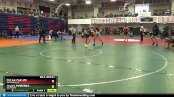 113 lbs Cons. Round 4 - Dylan Carlos, Shadow Hills vs Felipe Martinez, Del Norte