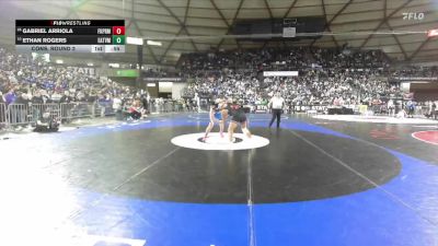 Boys 2A 190 lbs Cons. Round 2 - Ethan Rogers, Eatonville vs Gabriel Arriola, Franklin Pierce