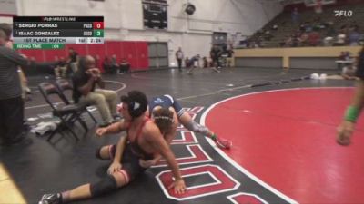149 lbs 1st Place Match - Isaac Gonzalez, Cerritos College vs Sergio Porras, Palomar College