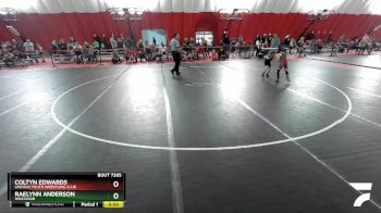 54-56 lbs Round 3 - Raelynn Anderson, Wisconsin vs Coltyn Edwards, Lincoln Youth Wrestling Club