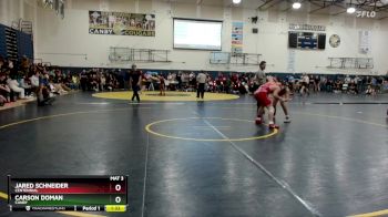 150 lbs Quarterfinal - Carson Doman, Canby vs Jared Schneider, Centennial