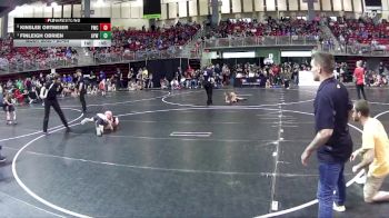 60-64 lbs Quarterfinal - Finleigh Obrien, Ansley-Litchfield Youth Wrestling vs Kinslee Ortmeier, Fremont Wrestling Club