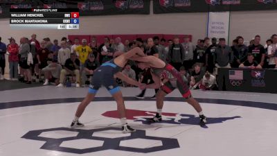 79 Final kg Champ. Round 1 - William Henckel, Blairstown Wrestling Club vs Brock Mantanona, Cliff Keen Wrestling Club