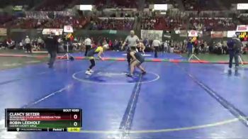 Champ. Round 3 - Clancy Setzer, Beaverhead Co.(Dillon) /Sheridan/Twin Bridges Girls vs Robin Leidholt, Custer County Girls