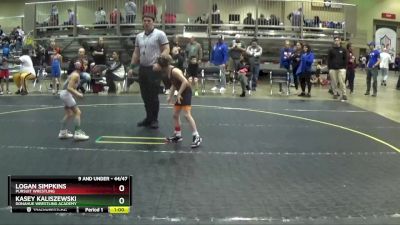 44/47 Round 3 - Kasey Kaliszewski, Donahue Wrestling Academy vs Logan Simpkins, Pursuit Wrestling