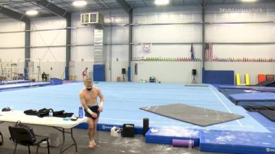 Adrian de los Angeles - Floor, U.S.O.P.T.C. Gymnastics - 2021 April Men's Senior National Team Camp