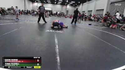 100 lbs Round 7 (8 Team) - Gavin Horne, Backyard Brawlers Red vs Tobin Russell, Oklahoma Elite