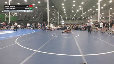 108 lbs Semifinal - Nasir Taylor, ASR - HSC vs Lapell Crank, Triumph Black - HSC