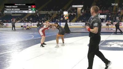 132 lbs Consi Of 8 #2 - Violet Polny, Holliston vs Raica De Sousa, Woburn