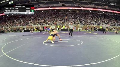 D3-106 lbs Champ. Round 1 - Evan Asikainen, Negaunee HS vs Jacob Collier, Allegan