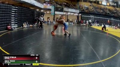 125 lbs Champ. Round 2 - Nico Tocci, Air Force vs Dale O`Bilia, EAP OTC